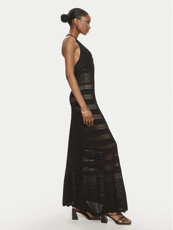 TWINSET TWINSET Trikotažinė suknelė 241TT3112 Juoda Regular Fit