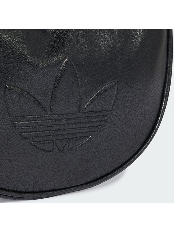 adidas adidas Torebka Adicolor Half Crescent Bag Metallic Pu KR1546 Czarny