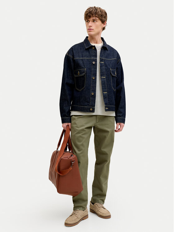 Jack & Jones Jack & Jones Chino nohavice Kane 12268490 Zelená Regular Fit
