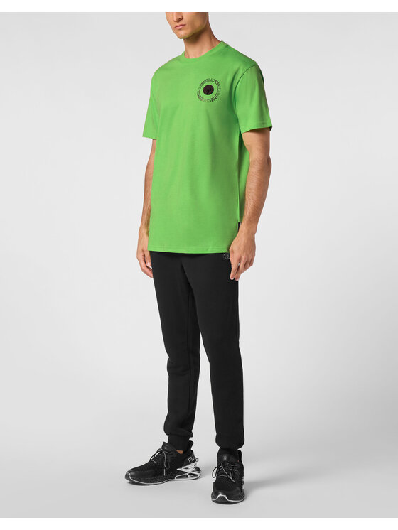 Plein Sport Plein Sport T-Shirt 14175 Zielony Regular Fit