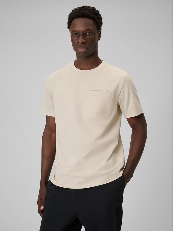 4F 4F T-shirt 4FRSS26TTSHM3637-83S Marrone Regular Fit