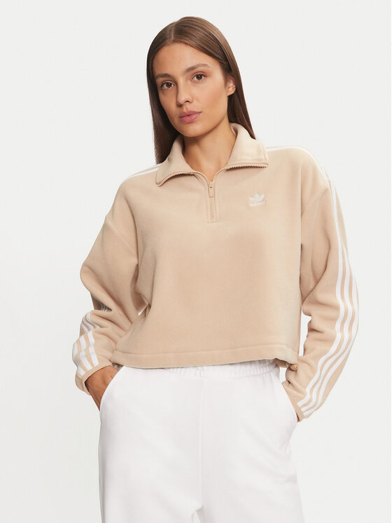 Polar adidas Femei, Mărimea: L, Bej, Polar Fleece 1/2 Zip IY7267