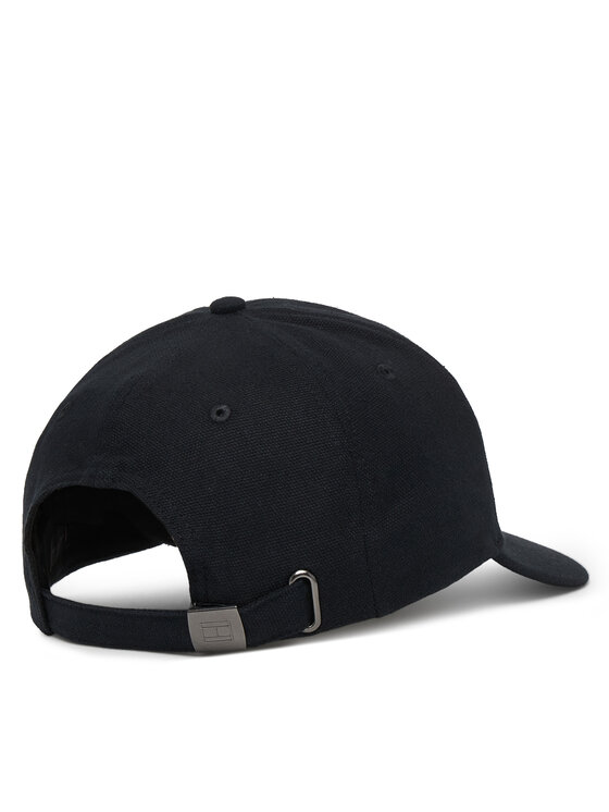 Tommy Hilfiger Tommy Hilfiger Kapa s šiltom Logo Patch Canvas Baseball Cap AM0AM14119 Črna