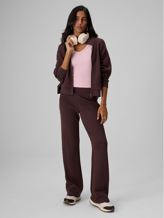4F 4F Bluza ESSENTIAL Brązowy ciemny Loose Fit