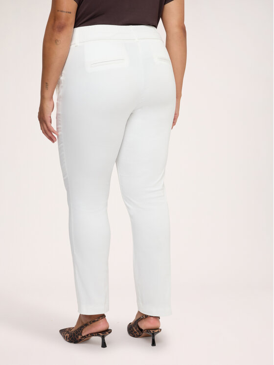 Fiorella Rubino Fiorella Rubino Spodnie materiałowe P058L002445N011 Biały Slim Fit