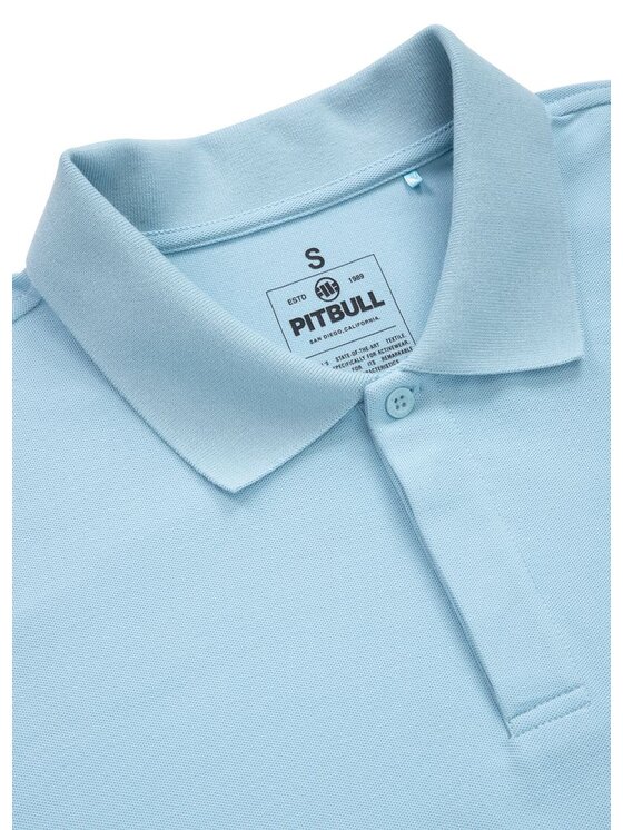 PITBULL PITBULL Polo Koszulka Niebieski jasny Regular Fit