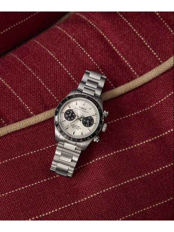 Timex Timex Zegarek TW2Y19200 Srebrny