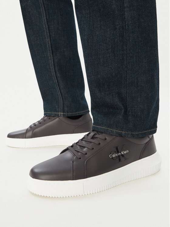 Calvin Klein Tenisice Chunky Cupsole Mono Lth YM0YM01317 Smeđa