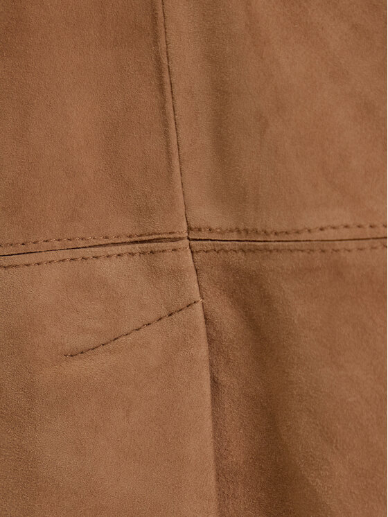 MAX&Co. MAX&Co. Usnjeno krilo Guelfi 2526406011200 Rjava Straight Fit