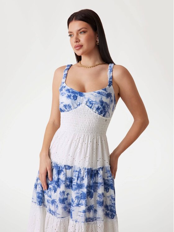 Guess Guess Sukienka codzienna 168083 Niebieski