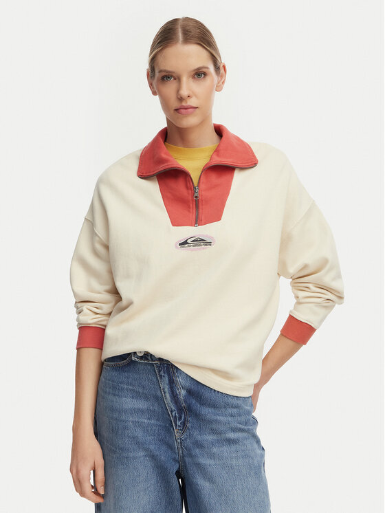 Quiksilver Quiksilver Polar Sungai Block EQWFT03192 Kremowy Oversize