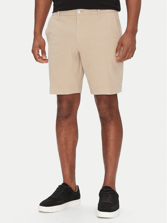 BOSS BOSS Riidest šortsid H-Slice-Shorts1 50543951 Beež Slim Fit