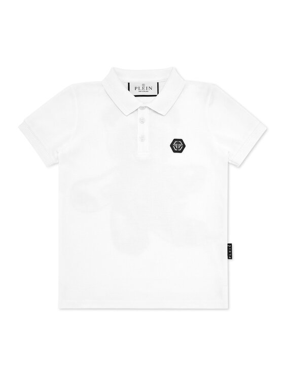 PHILIPP PLEIN PHILIPP PLEIN Polo 19739 Biały Slim Fit