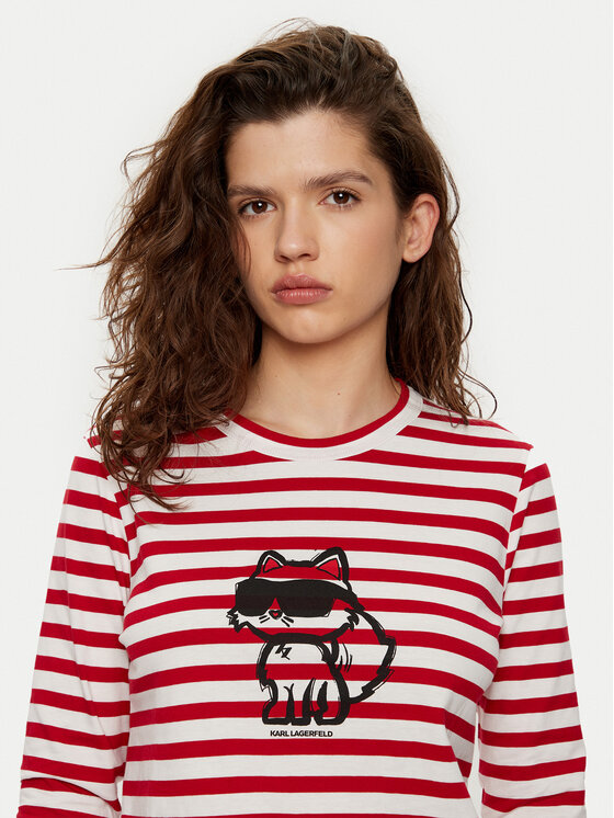 KARL LAGERFELD KARL LAGERFELD Bluză A1W17137 Roșu Regular Fit