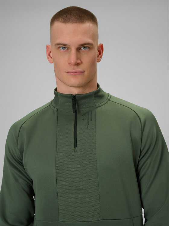 4F 4F Bluza techniczna ATHLETIC Khaki Regular Fit