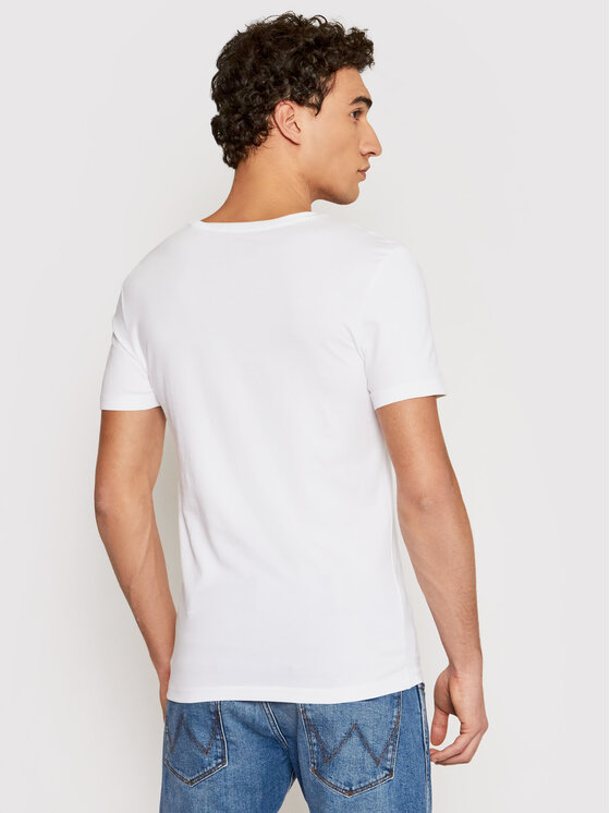 Guess Guess T-Shirt U97M01 JR003 Weiß Slim Fit