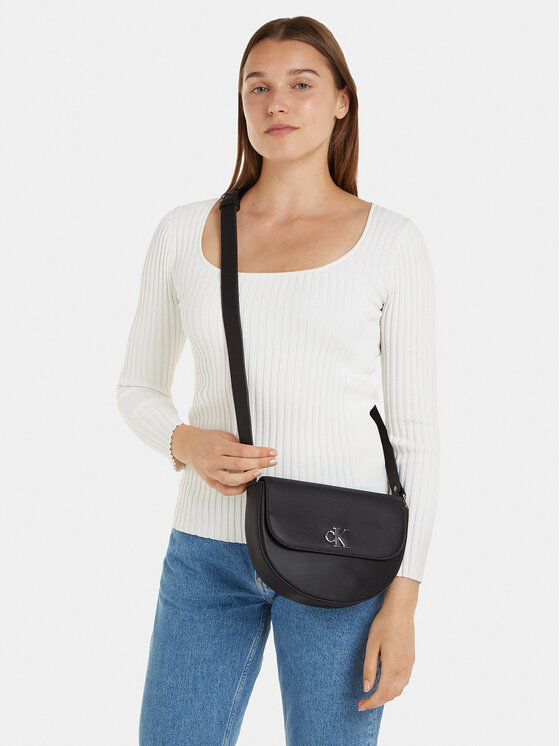Calvin Klein Jeans Calvin Klein Jeans Geantă Minimal Monogram Saddle Bag22 T K60K611961 Negru