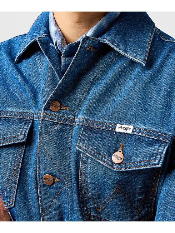 Wrangler Wrangler Kurtka jeansowa 112362737 Granatowy Regular Fit