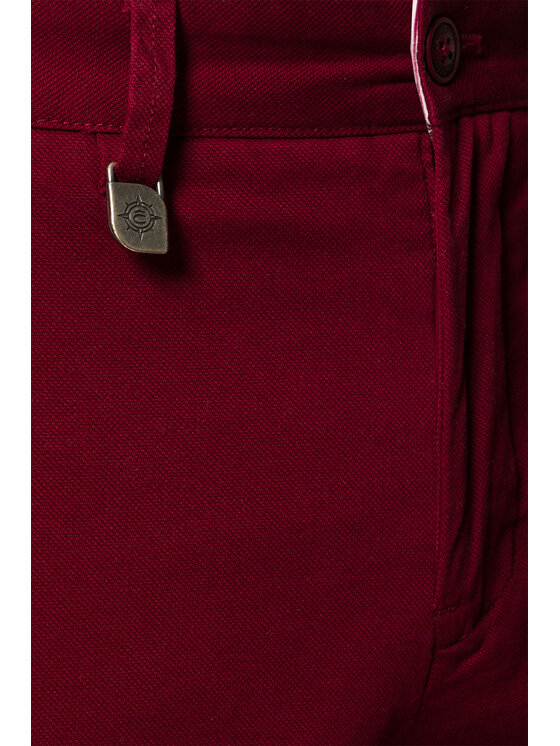 Lancerto Lancerto Chinosy Dennis SP082122000002 Bordowy Regular Fit