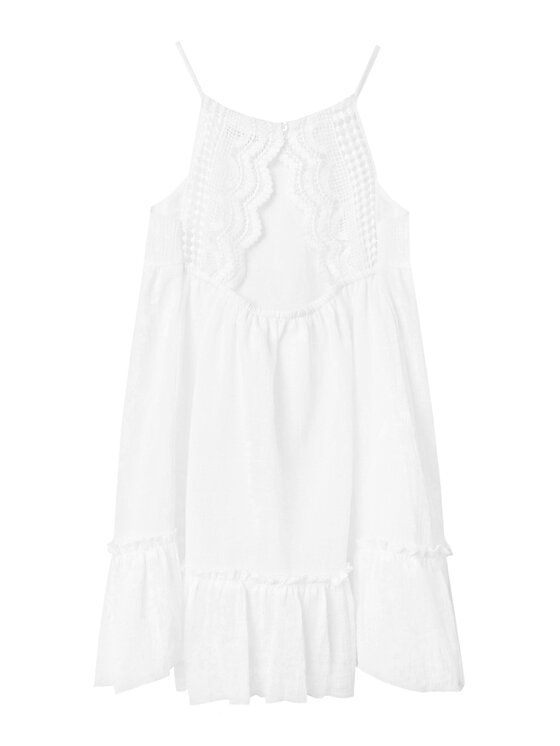 NAME IT NAME IT Sukienka letnia 13227423 Biały Regular Fit