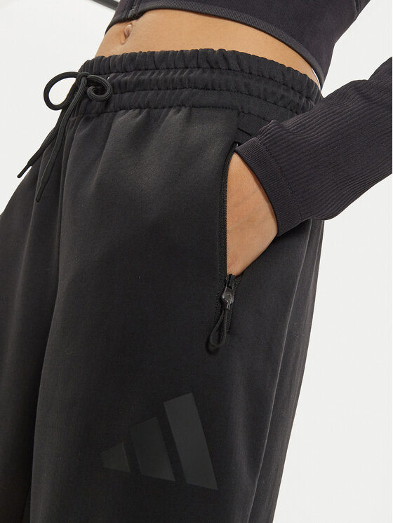 adidas adidas Долнище анцуг Z.N.E. Barrel JE7850 Черен Loose Fit