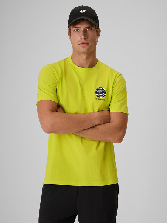 4F 4F T-Shirt SETPOINT Zielony Regular Fit
