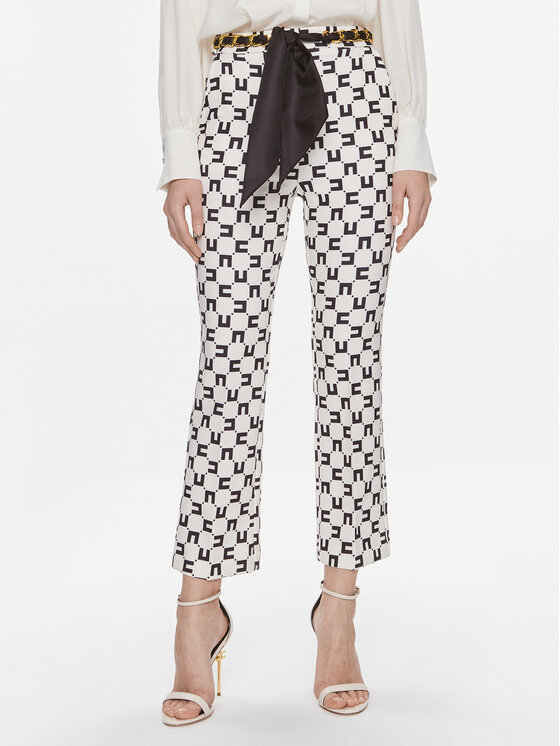 Pantaloni di tessuto Elisabetta Franchi