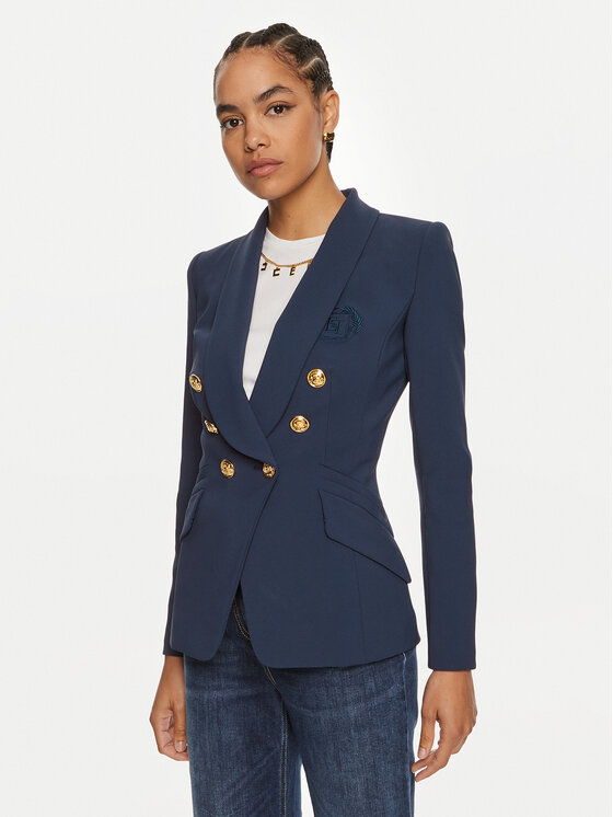 Elisabetta Franchi Giacca da abito GI 093 46E2 Blu scuro Regular Fit Modivo