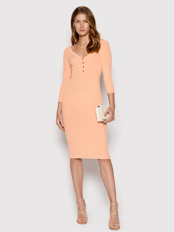 Vestito di maglia AM-22S-22E2-V280 Arancione Slim