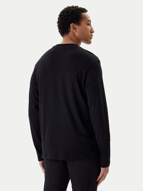 BOSS BOSS Longsleeve krekls Mirror Togn 50549414 Melns Relaxed Fit