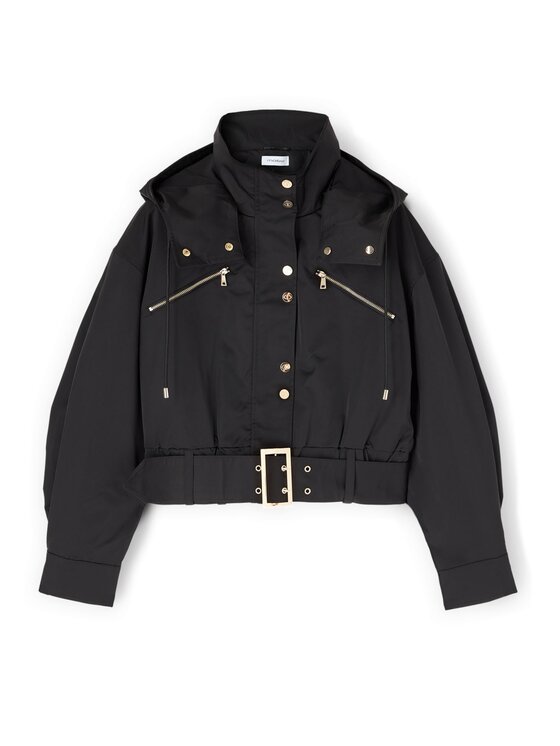 Motivi Motivi Cappotto invernale R023W000195N033 Nero Boxy Fit