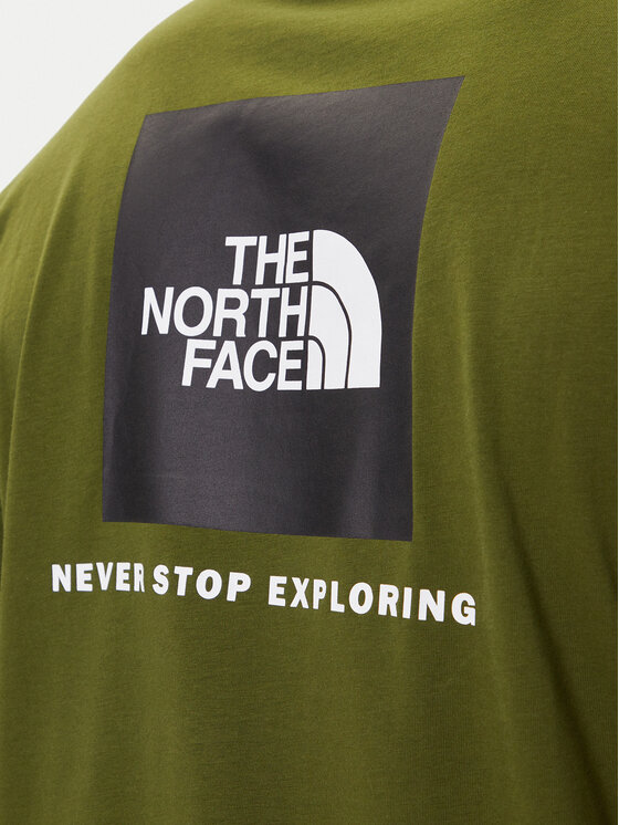 The North Face The North Face Tricou Redbox NF0A87NP Verde Regular Fit