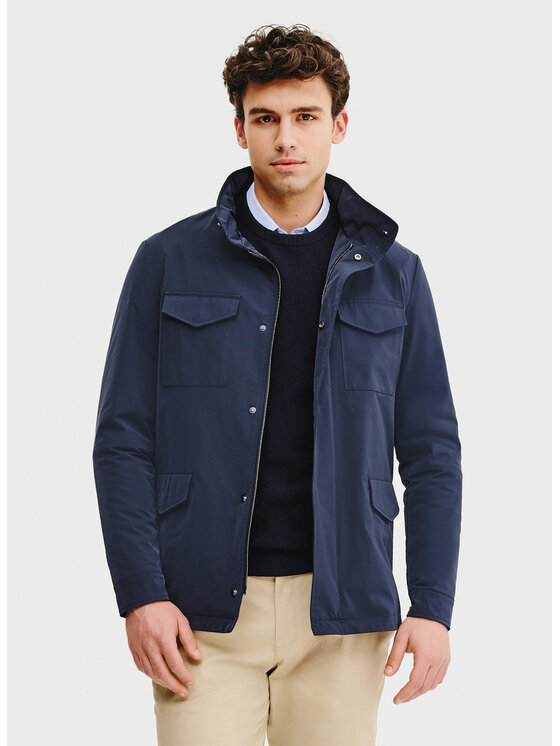 Pako Lorente Pako Lorente Kurtka przejściowa P25SF-5X-001 Granatowy Classic Fit