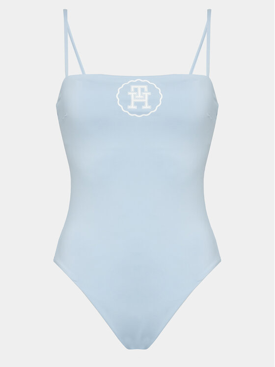 Tommy Hilfiger Tommy Hilfiger Jednodílné plavky UW0UW05393 Světle modrá
