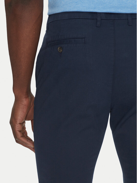 Michael Kors Michael Kors Chino kalhoty CS4301KDR2 Tmavomodrá Slim Fit