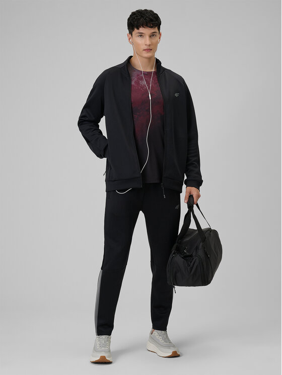 4F 4F Bluza VICTORY PACK Czarny Regular Fit