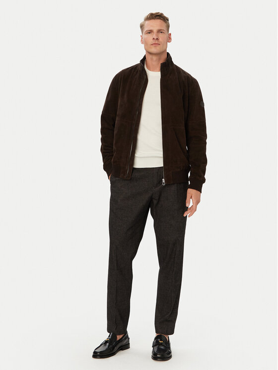 Tommy Hilfiger Tommy Hilfiger Pantaloni di tessuto MW0MW45058 Nero Tapered Fit