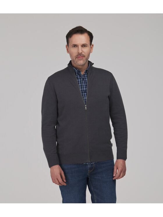 Lee Cooper Lee Cooper Sweter SONY Szary ciemny Regular Fit
