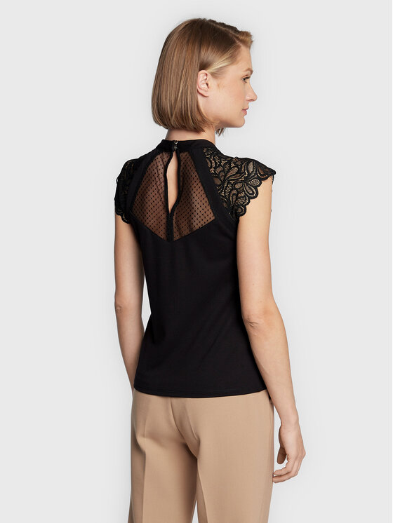 Morgan Morgan Bluse 222-DEMANE Schwarz Regular Fit