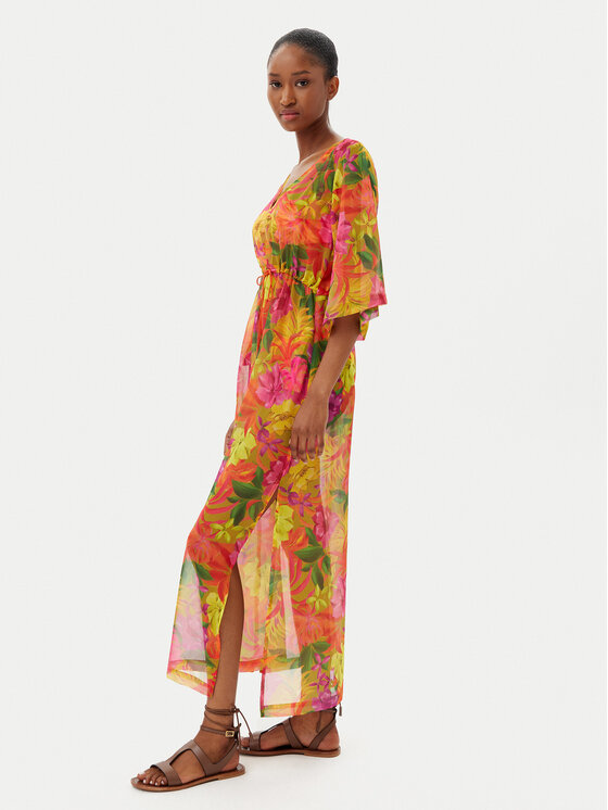 Selmark Selmark Φόρεμα παραλίας BL596 Έγχρωμο Relaxed Fit
