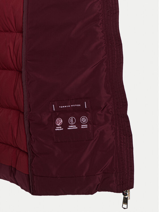 Tommy Hilfiger Tommy Hilfiger Puhovka Heritage WW0WW43234 Bordo rdeča Regular Fit