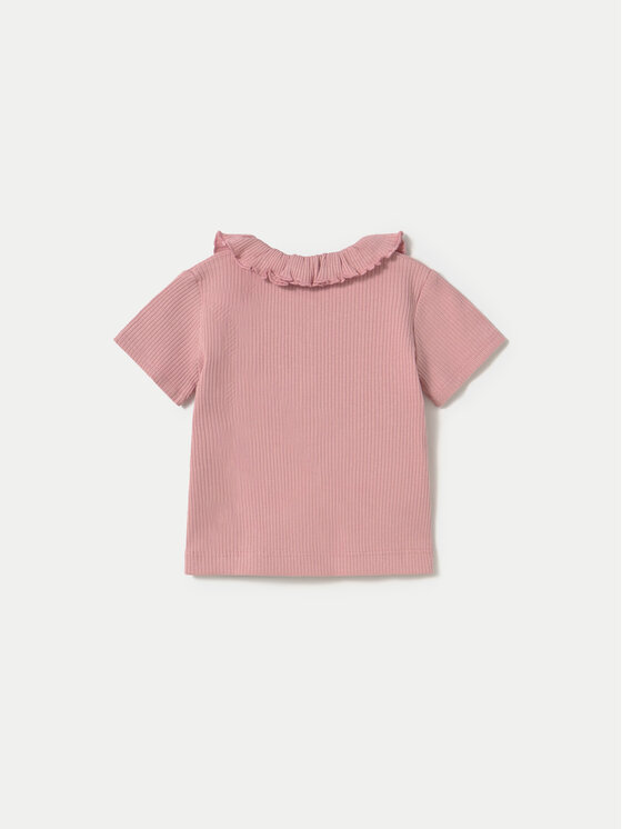 Mayoral Mayoral Тениска с яка и копчета 1104 Розов Slim Fit
