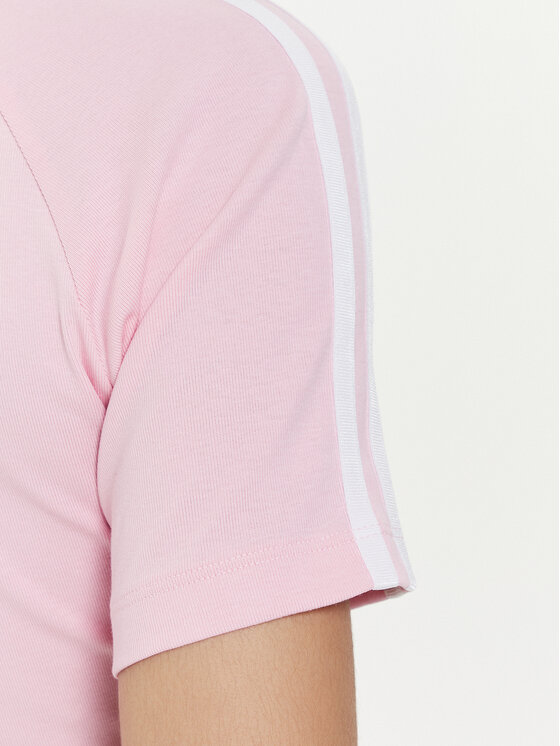 adidas T Shirt 3 Stripes Baby IP0664 Rosa Slim Fit Modivo