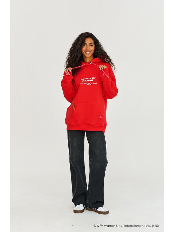 NAOKO NAOKO Mikina Manhattan Crew Červená Regular Fit