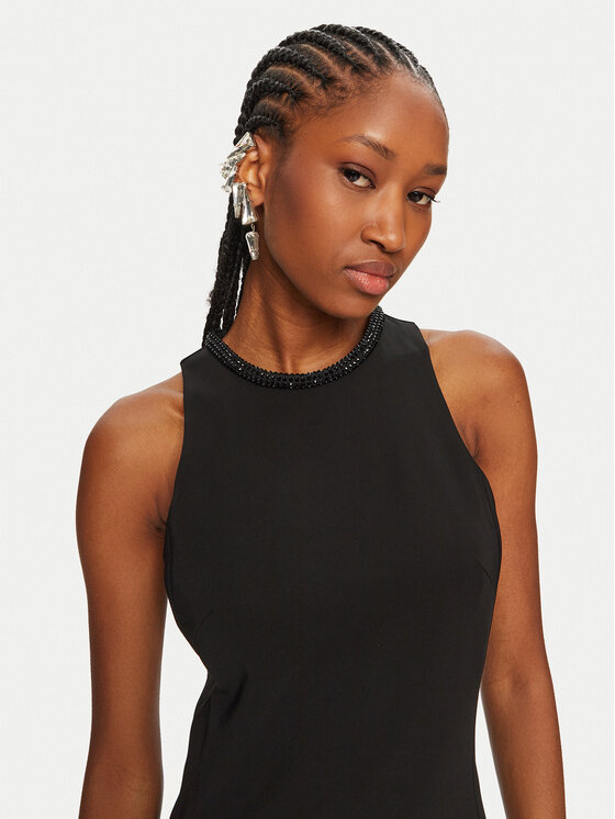 PINKO PINKO Коктейлна рокля Honfleur 104093 A23V Черен Slim Fit