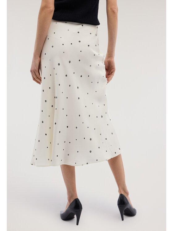 Trussardi Trussardi Spódnica midi 1190A100681N0PA Biały Flared Fit