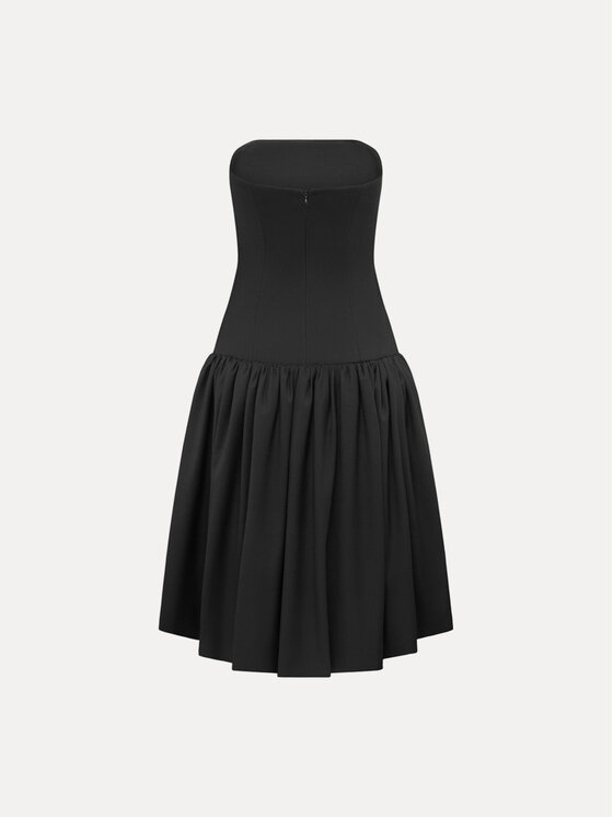 La Mania La Mania Vestito da giorno GRAZIE Nero Classic Fit