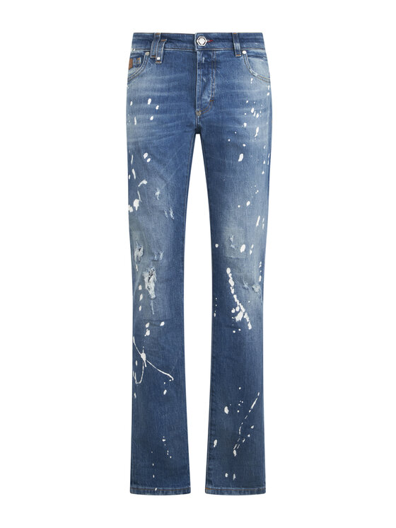 PHILIPP PLEIN PHILIPP PLEIN Jeansy 25869 Niebieski Straight Leg