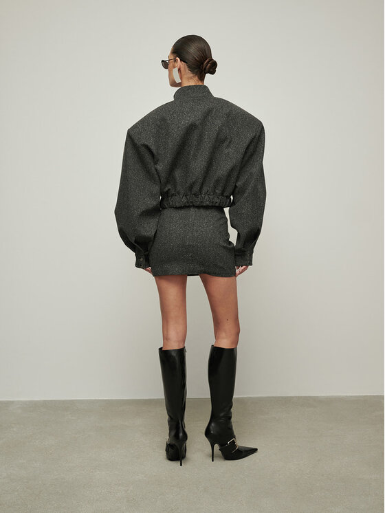 La Mania La Mania Gonna SHORTY Grigio Classic Fit