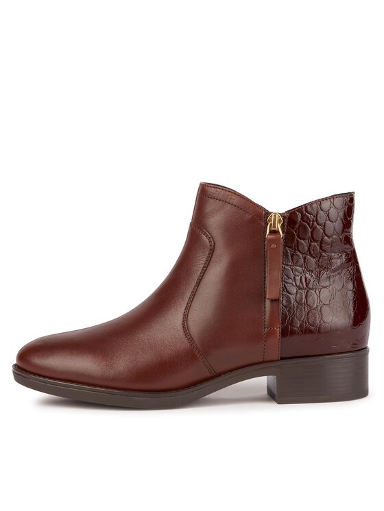 Geox Geox Polokozačky D Felicity D36G1C 04340 C0013 Hnědá